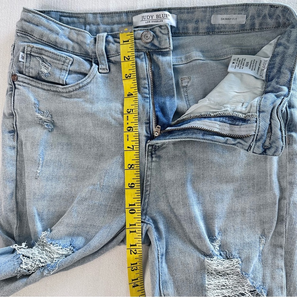 Judy Blue Skinny Fit High Rise Jeans‎ size 29 women’s distressed stretch - Picture 6 of 8